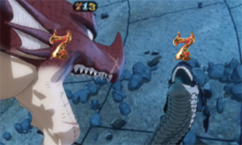 炎竜王vs闇の翼リーチ