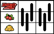左リール上段に赤7停止