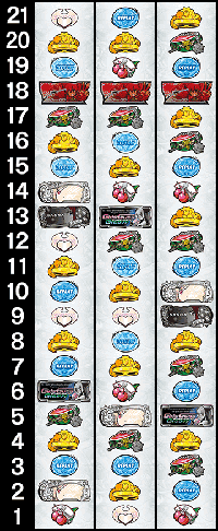 ガールズガンズグルービー　リール配列