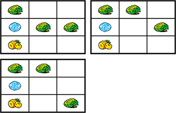 1枚役同時成立確定のリーチ目
