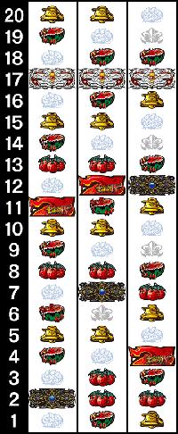 十字架4・リール配列