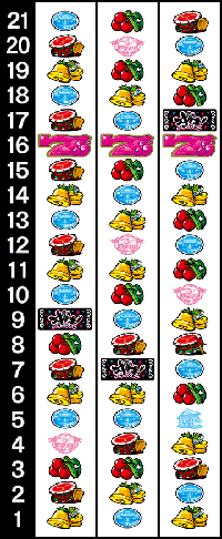 沖ドキバケーション　リール配列