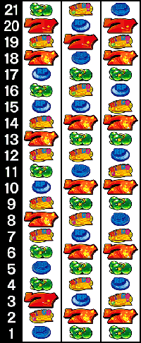 スーパービンゴリバース　リール配列