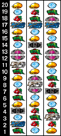 戦国乙女TYPE A＋　リール配列