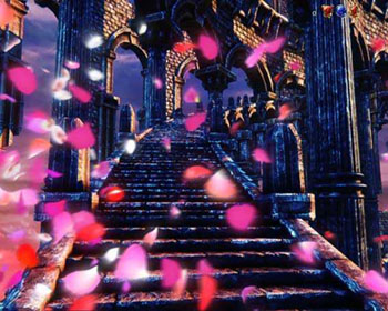 花びらが多く舞う