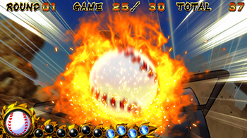 ボール燃やせ演出