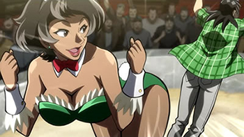 尻相撲対決(マリア)