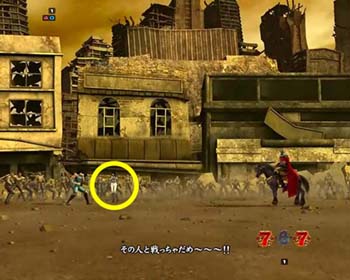 レイVSラオウ…奥にマミヤ