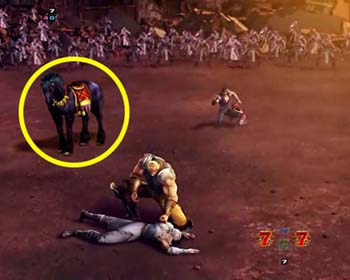 ケンシロウVSラオウ…黒王