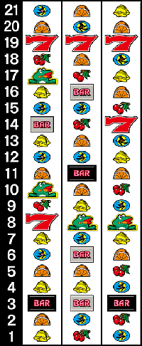 ニューパルサーDX チェリーver　リール配列