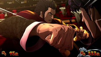 ストックなどで継続告知が行われたセットで敵攻撃