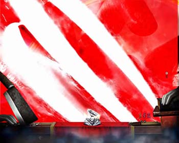 人形連続予告･赤い爪跡