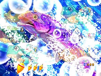 フィッシングモード・白泡