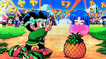 緑ドン・スイカ割り