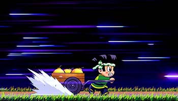 リヤカーダッシュ予兆