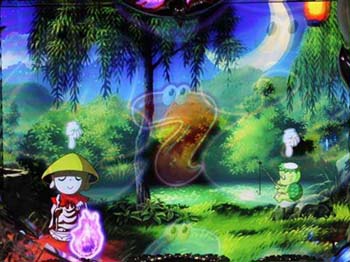 背景スクロール予告