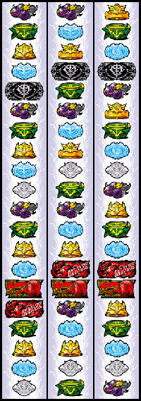 シャア専用パチスロ　リール配列