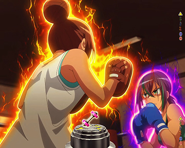 彩也香vs杏 ミット打ち対決