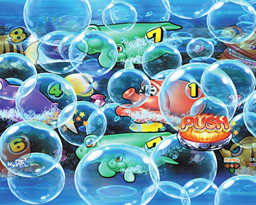 スーパーリーチ中ボタン予告_泡予告