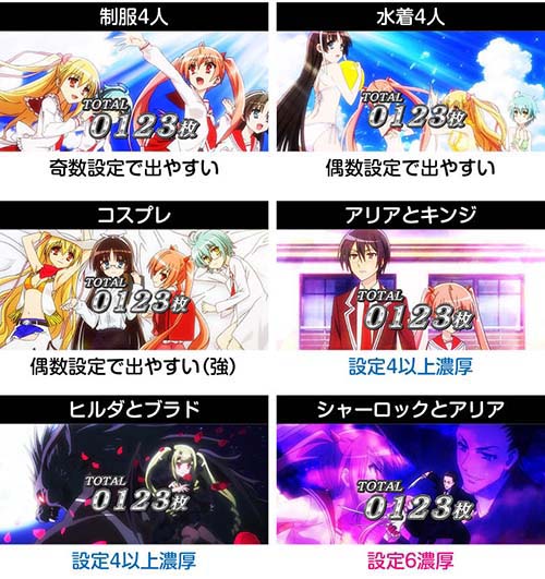 アリア2 AT終了画面