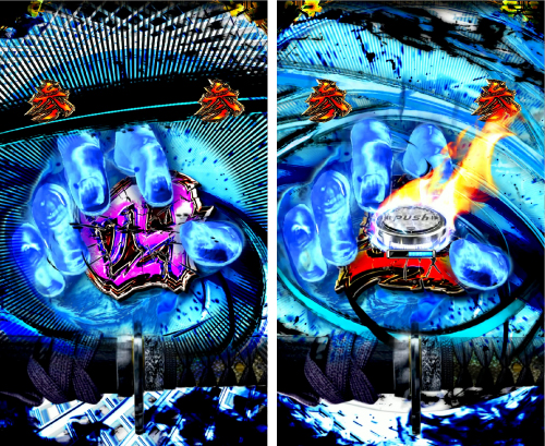 決着前のボタン演出