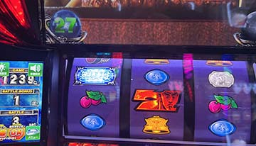 天井間際の中段チェリー