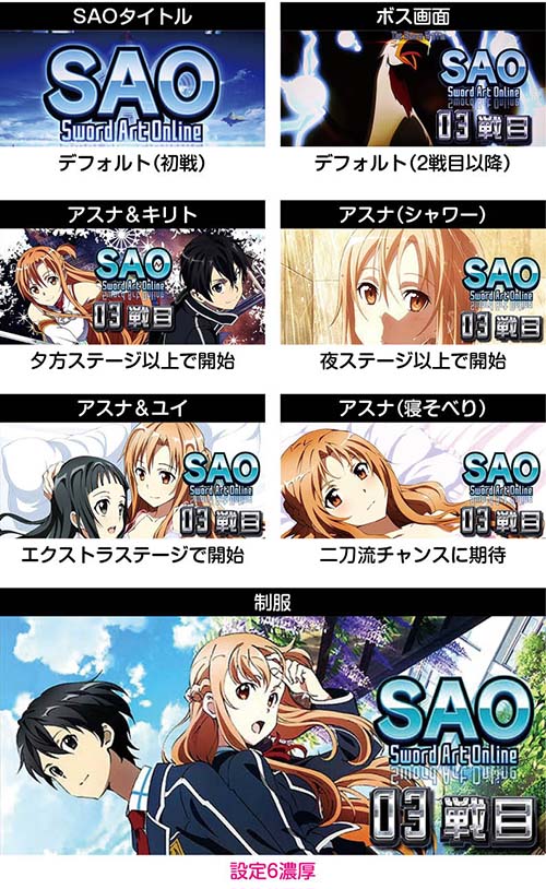 ソードアートオンライン　セット開始画面