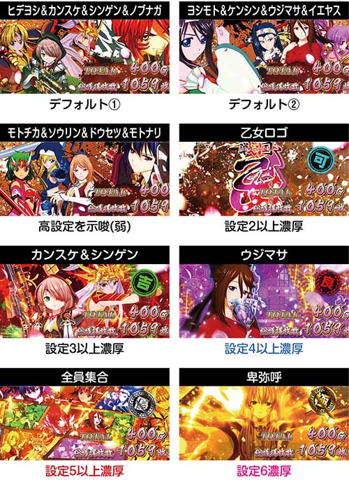 戦国乙女4 AT終了画面