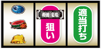 パチスロ戦国恋姫_青7狙い手順②