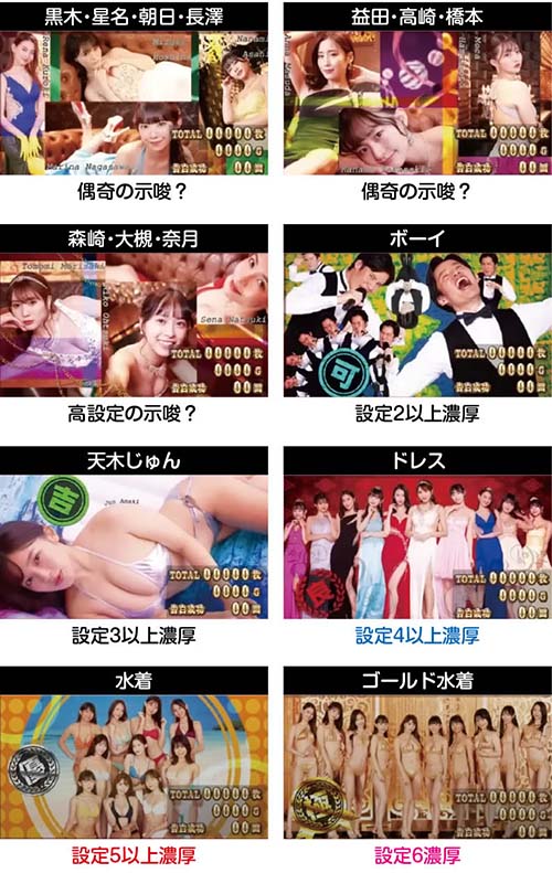 ラブ嬢 AT終了画面