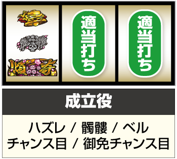 パチスロ花の慶次～佐渡攻めの章～_傾奇御免図柄狙い③