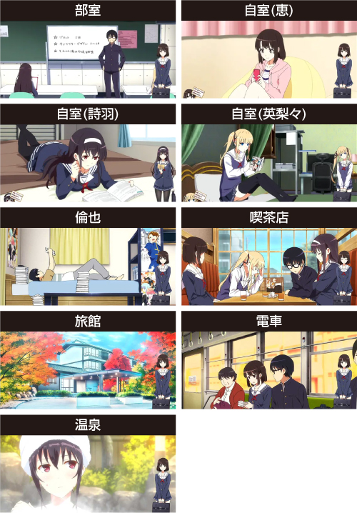 スマスロ冴えない彼女の育てかた_通常時のステージ