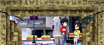 石板シャッター演出