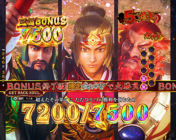 三国BONUS 7500