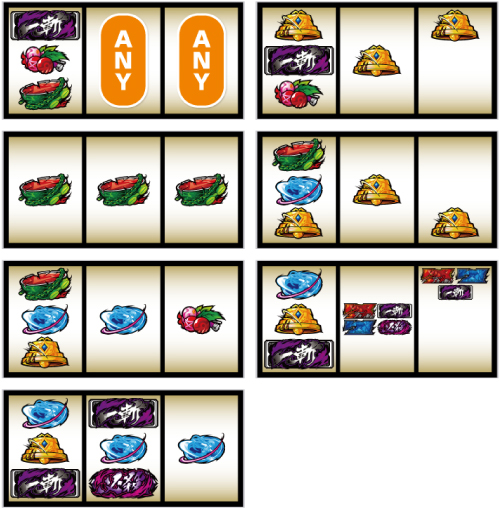 ボーナス高確中のリーチ目①