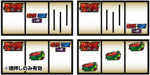 ボーナス高確中のリーチ目③