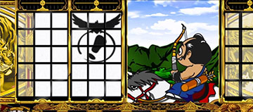 鷹狩り中の演出_シルエット