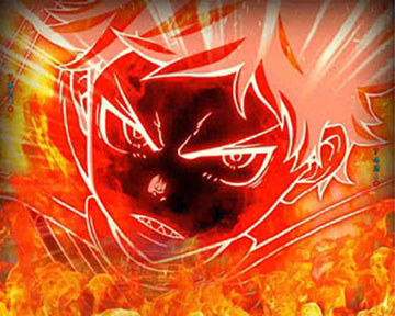 リーチ後キャラフラッシュ予告