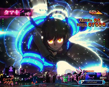 入賞時キャラフラッシュ予告