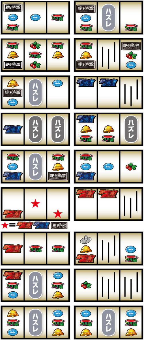 L絶対衝激_リーチ目一覧