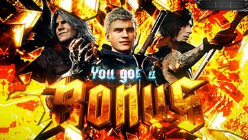 ボーナス確定画面　金背景