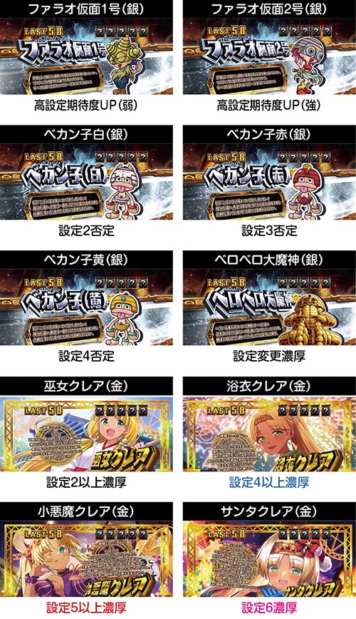 スマスロ秘宝伝　RB中のキャラ紹介