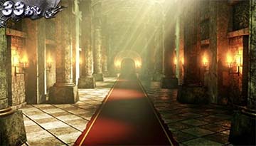 赤い絨毯の部屋