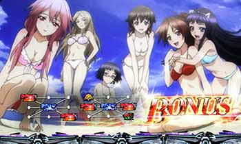 ギルティクラウン・ボーナス確定画面(水着)