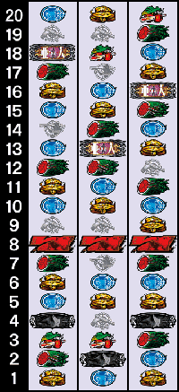 パチスロ亜人・リール配列