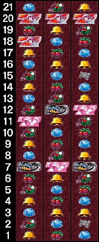 トロピカルKISS・ビターverリール配列